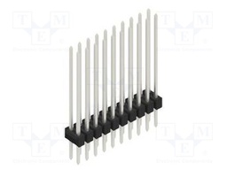 Connector: pin strips; pin header; male; PIN: 20; 2.54mm; THT; 2x10