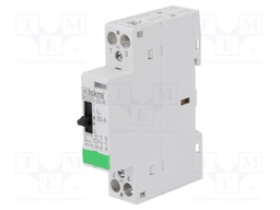Contactor: 2-pole installation; NO x2; 230VAC; 220VDC; 20A; DIN
