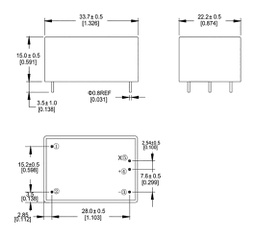 Converter: AC/DC; 1W; 85÷305VAC; Usup: 100÷430VDC; Uout: 18VDC; 63%