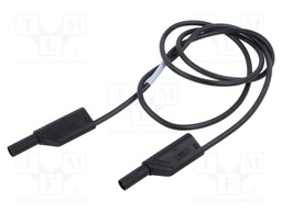 Test lead; 16A; banana plug with axial socket 4mm,both sides