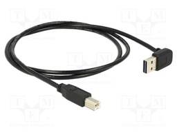 Cable; USB 2.0; USB A plug double sided 90° up/down,USB B plug