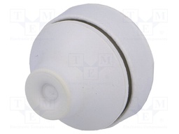 Grommet; EPDM; grey; Panel thick: 1÷4mm; Øcable: 5÷9mm; Size: M16