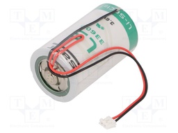 Battery: lithium; 3.6V; D; JST EHR-2 socket; Ø33.5x61.5mm