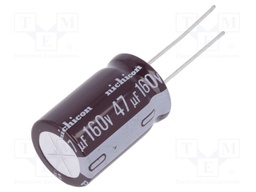 Capacitor: electrolytic; low impedance; THT; 47uF; 160VDC; ±20%