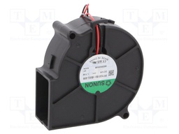 Fan: DC; blower; 12VDC; 75x75x30mm; 23.44m3/h; 38.6dBA; 3000rpm