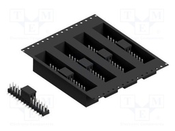 Connector: pin strips; pin header; male; PIN: 28; 2.54mm; SMT; 2x14