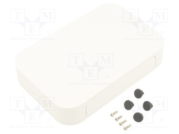 Enclosure: with panel; PF; X: 150mm; Y: 100mm; Z: 30mm; ABS; white