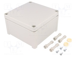 Enclosure: multipurpose; X: 130mm; Y: 130mm; Z: 75mm; TEMPO; ABS; grey