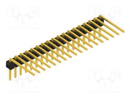 Connector: pin strips; pin header; male; PIN: 18; 2.54mm; THT; 1x18