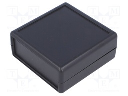 Enclosure: multipurpose; 1593; X: 66mm; Y: 66mm; Z: 28mm; ABS; black