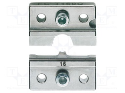 Crimping jaws; non-insulated terminals