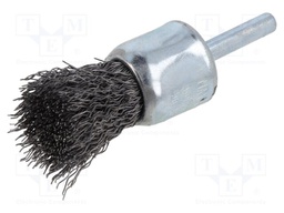 Cup brush; 25mm; Mounting: rod 6mm