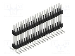Connector: pin strips; pin header; male; PIN: 40; 1.27mm; SMT; 2x20