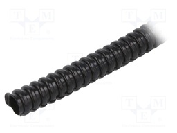 Protective tube; Conduit size: 10; LDPE; black; L: 100m; incised