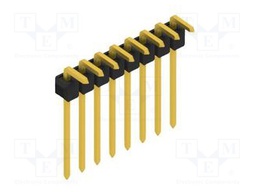 Connector: pin strips; pin header; male; PIN: 8; 2.54mm; THT; 1x8