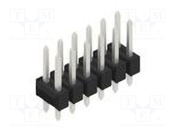 Connector: pin strips; pin header; male; PIN: 12; 2.54mm; THT; 2x6