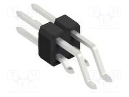 Connector: pin strips; pin header; male; PIN: 4; 2.54mm; SMT; 2x2