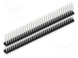 Connector: pin strips; pin header; male; PIN: 72; 2.54mm; THT; 2x36
