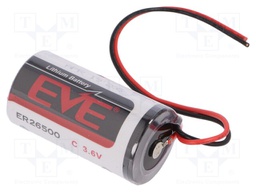 Battery: lithium; 3.6V; C; 150mm leads; Ø26x50mm; 8500mAh