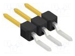 Connector: pin strips; pin header; male; PIN: 3; 2.54mm; SMT; 1x3