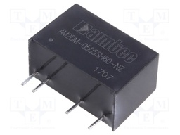 Converter: DC/DC; 2W; Uin: 4.5÷5.5V; 5VDC; Iout: 400mA; SIP7; 4.2g