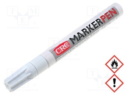 Marker: paint marker; white; MARKER PEN; Tip: round; 3mm