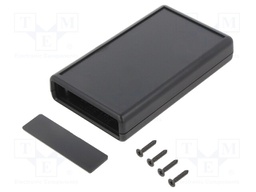 Enclosure: with panel; with battery compartment; X: 66.5mm; ABS