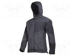 Work jacket; Size: XL; black-grey; SHERPA; furlined,with a hood