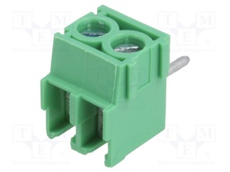PCB terminal block; straight; 3.5mm; ways: 2; on PCBs; 1.5mm2; 200V