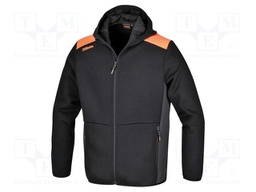 Sweatshirt; Size: XXXL; black; with a hood; 280g/m2