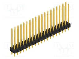 Connector: pin strips; pin header; male; PIN: 38; 2.54mm; THT; 2x19