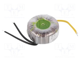 Transformer: toroidal; 60VA; 230VAC; 12V; 5A; 0.73kg; Leads: cables