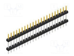 Connector: pin strips; pin header; male; PIN: 22; 2mm; THT; 1x22