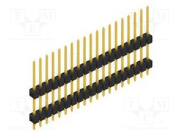 Connector: pin strips; pin header; male; PIN: 19; 2.54mm; THT; 1x19