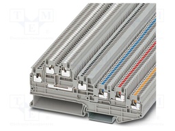 Splice terminal: rail; 13.5A; 250V; push-in; PA; L: 44.6mm; W: 3.5mm
