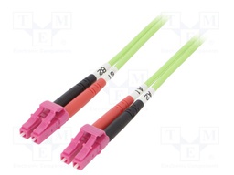 Fiber patch cord; OM5; both sides,LC/UPC; 5m; LSZH; green