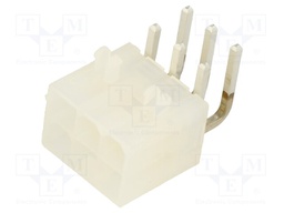 MiniFit Jr RA DR /Pegs 30Au V-2 6Ckt