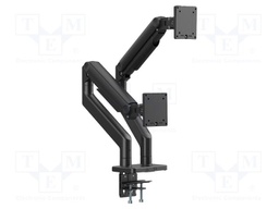 Holder; table edge; 20kg; 45"; black; Arm len: 621mm; monitor x2