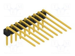 Connector: pin strips; pin header; male; PIN: 9; 2.54mm; THT; 1x9