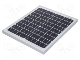 Photovoltaic cell solar panel; monocrystalline silicon; 435x356x30mm; 20W