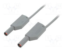 Test lead; PVC; 2m; grey; 16A; 1kV; Cond.cross sec: 0.75mm2
