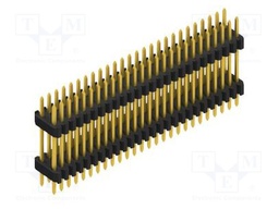 Connector: pin strips; pin header; male; PIN: 52; 1.27mm; THT; 2x26