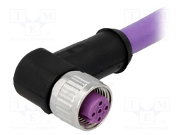 Plug; M12; PIN: 4; female; B code-Profibus; 7.5m; Insulation: PVC