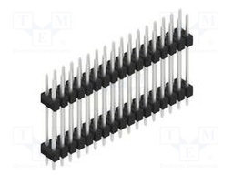 Connector: pin strips; pin header; male; PIN: 34; 2.54mm; THT; 2x17