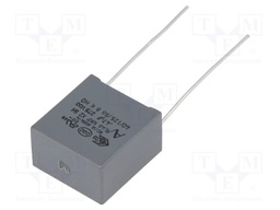 Capacitor: polypropylene; X2; 470nF; 15mm; ±20%; 19x11x19mm; 275VAC