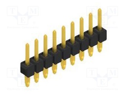 Connector: pin strips; pin header; male; PIN: 9; 2.54mm; THT; 1x9