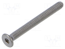 Screw; M2x20; Head: countersunk; A2 stainless steel; ISO 10642