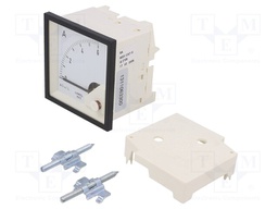 Meter; on panel; analogue; 0÷6A; Class: 1,5; IP52; Length: 61mm; 600V