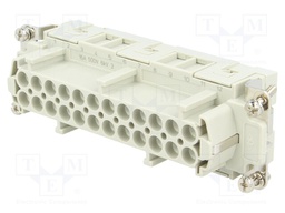 Connector: HDC; female; CSE; PIN: 24; 24+PE; size 104.27; 16A; 500V