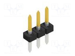 Connector: pin strips; pin header; male; PIN: 3; 2mm; THT; 1x3; 100V
